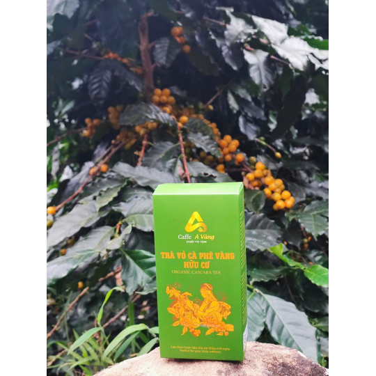 Hộp Trà Vỏ Cà Phê Vàng đặc sản